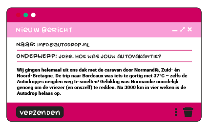 3.  Joke had het Autodrop Cadillac Luchtbed goed kunnen gebruiken.