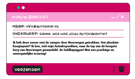 5.  Sanne beklom de Galdhøpiggen in stijl, met haar Autodrop-sokken aan!